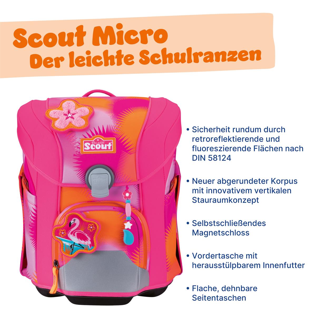Scout Schulranzenset Micro Florida Sunset