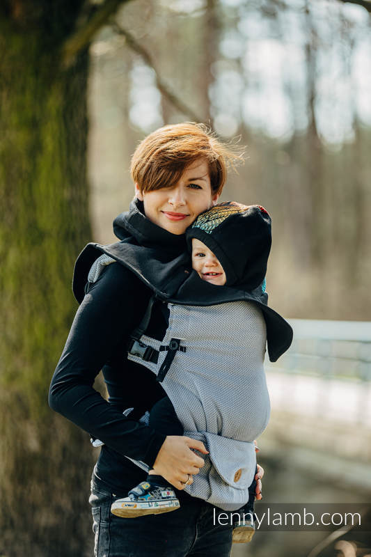 LennyLamb Trageschal für zwei Schwarz & Wild Soul Daedalus (gestrickter Sweatshirtstoff)