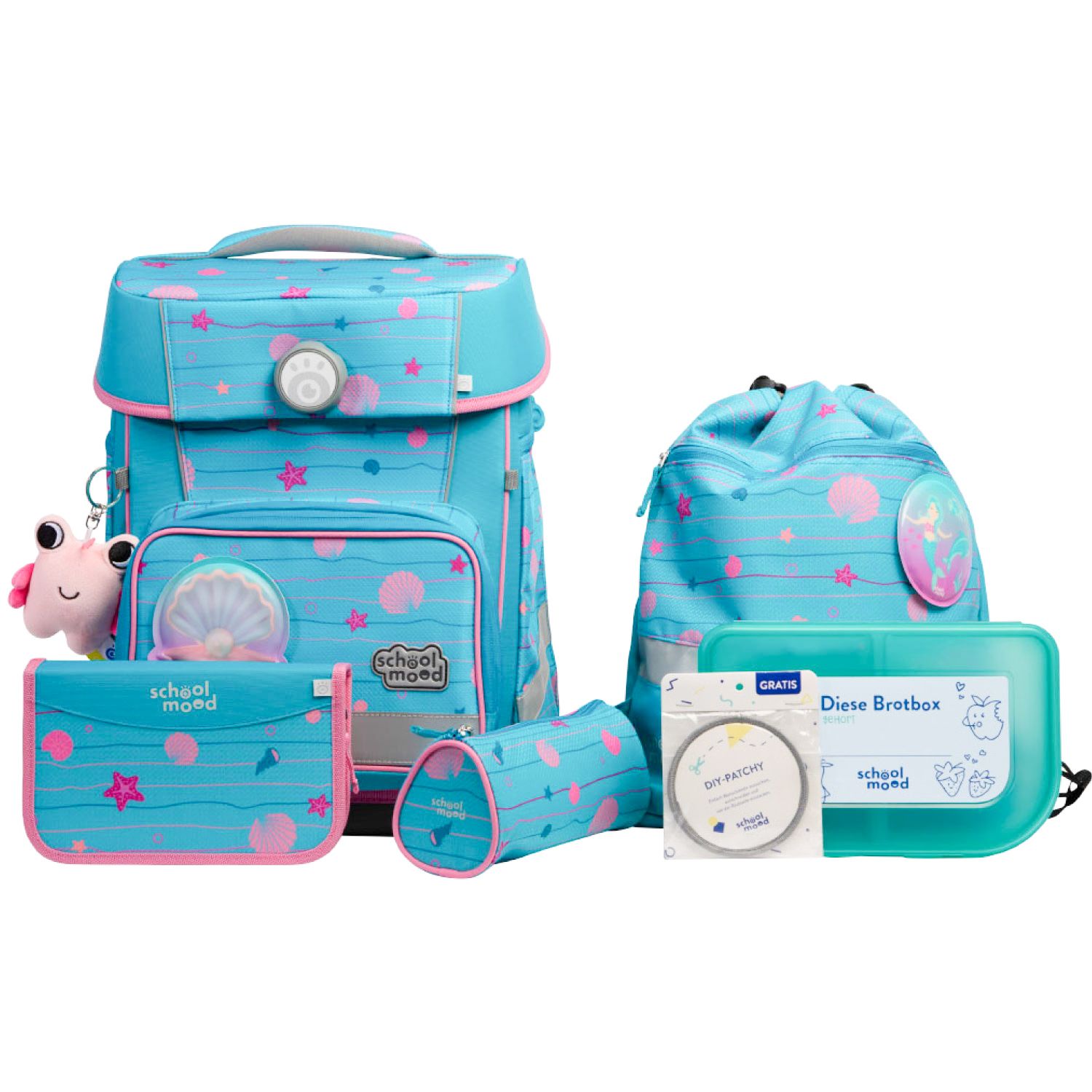 School-Mood Champion Maxx Pro 7-tlg. Schulranzenset Lilly (Meerjungfrau)