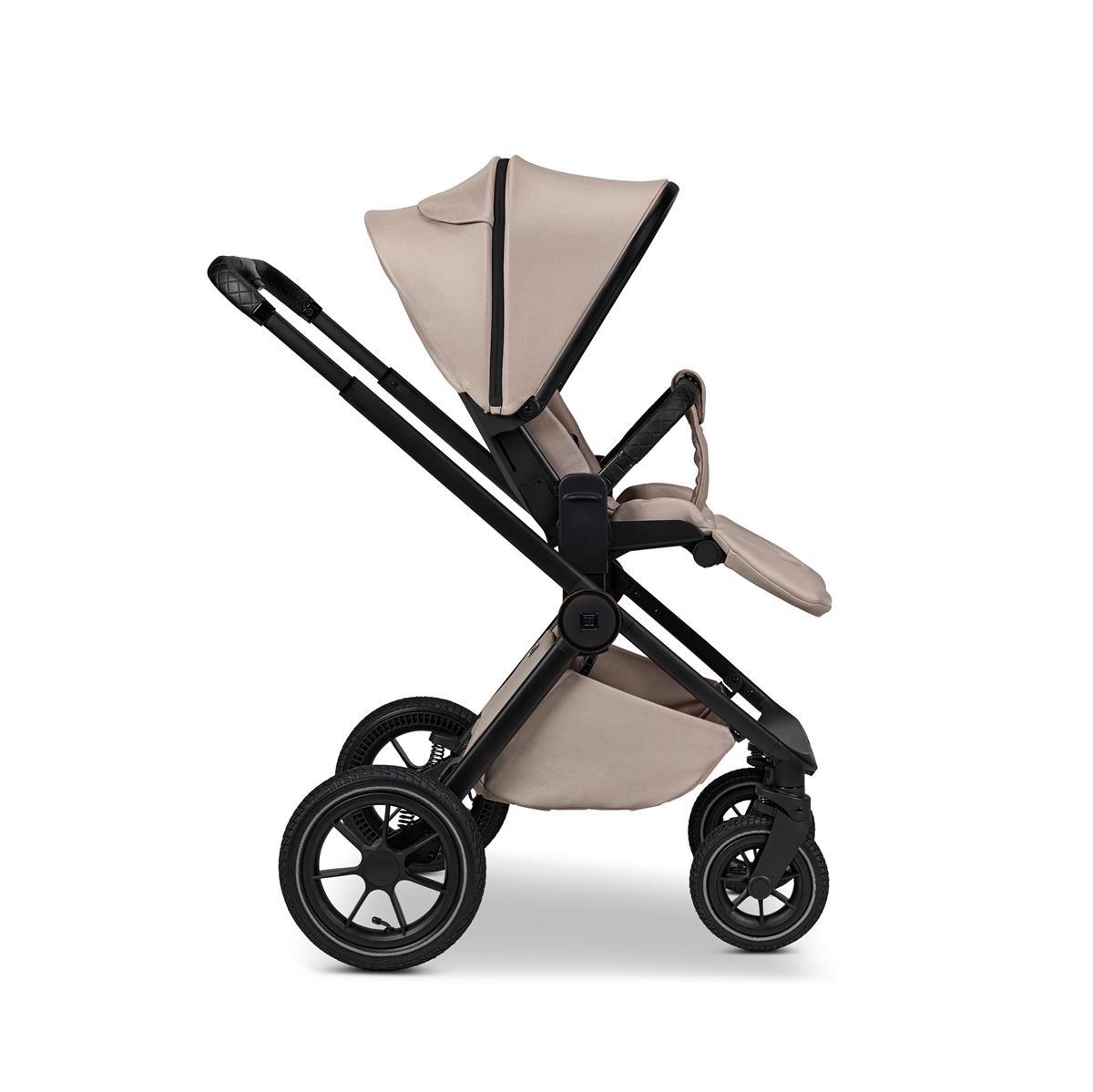 Moon GIO+ Kinderwagen-Set sand / matt Moon PIÙ Kinderwagen SET sand / chrome