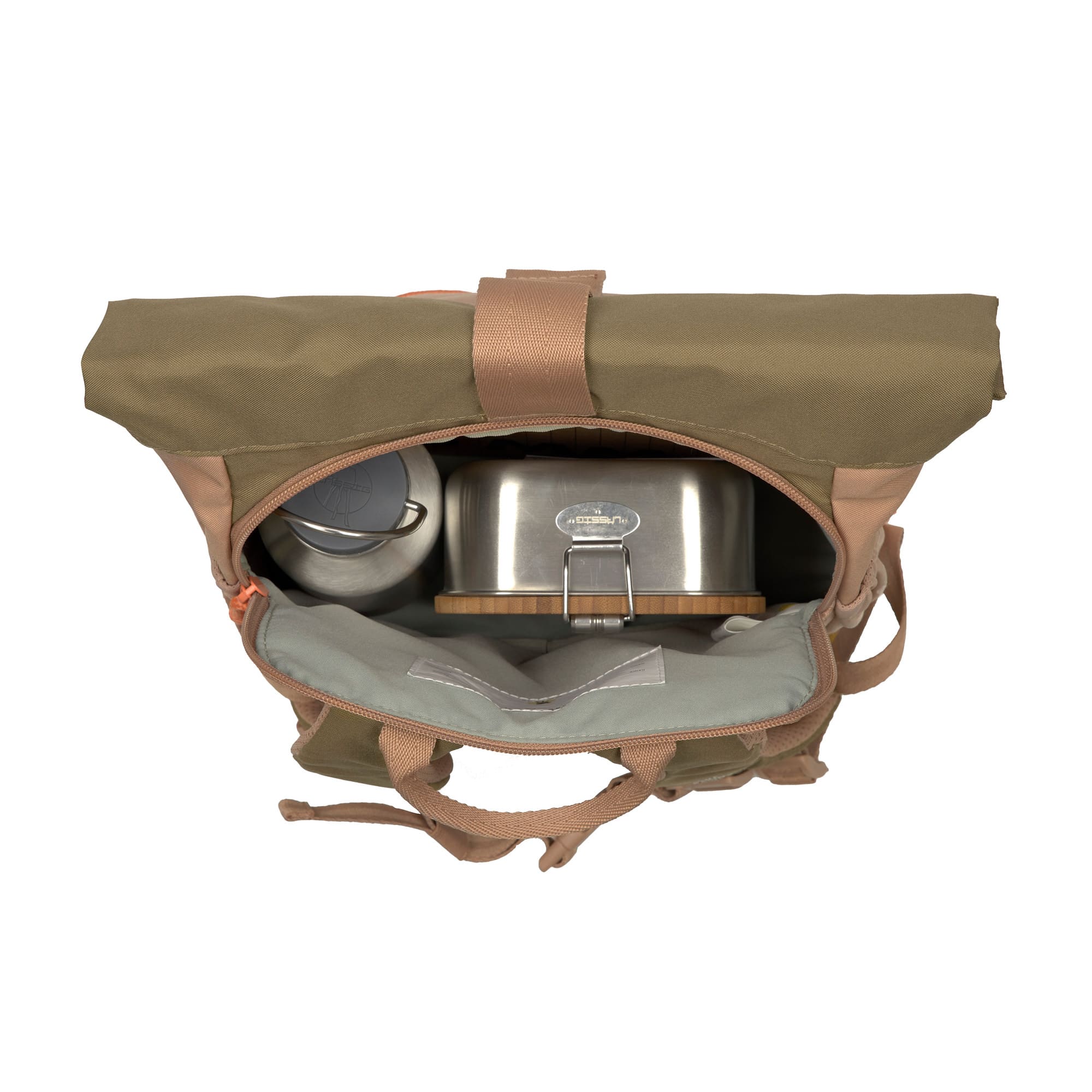 Lässig Kindergartenrucksack Rolltop Nature- Braun Lässig Kindergartenrucksack Rolltop Nature- Braun