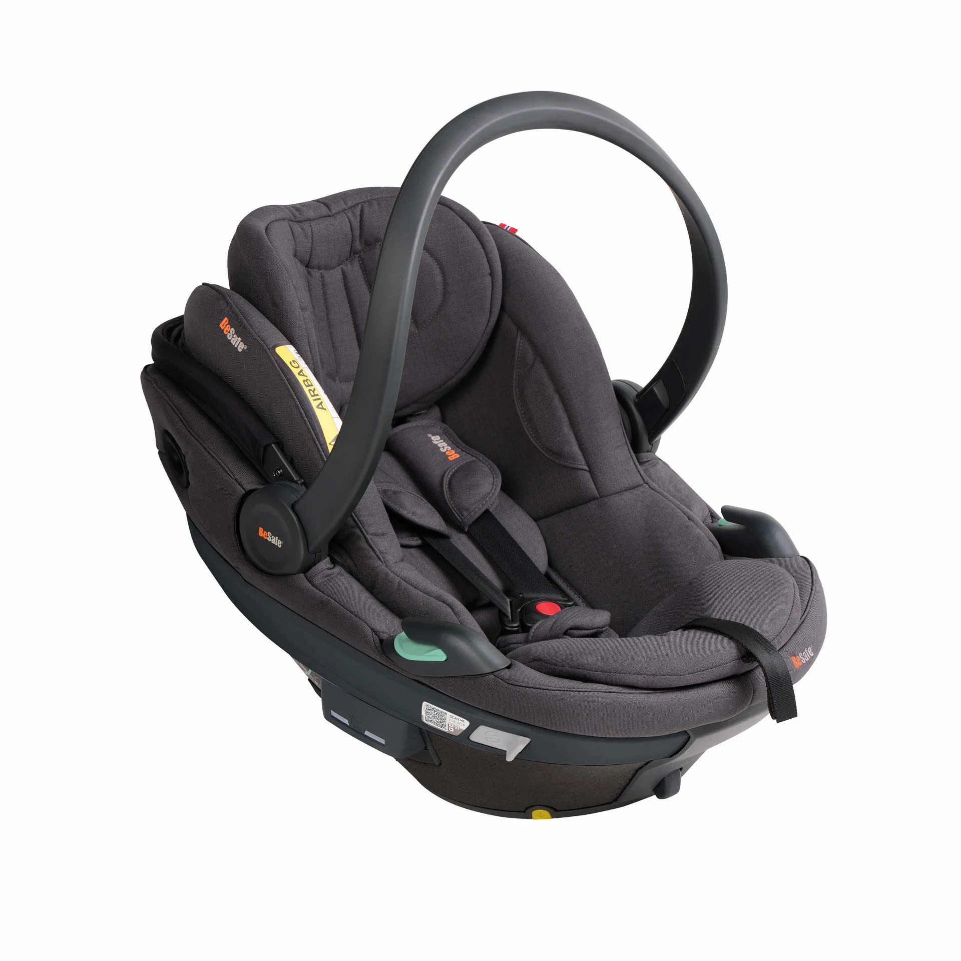 BeSafe Beyond Go Babyschale (40 - 87cm / 0 - 13 Kilo) Dark Grey Mélange