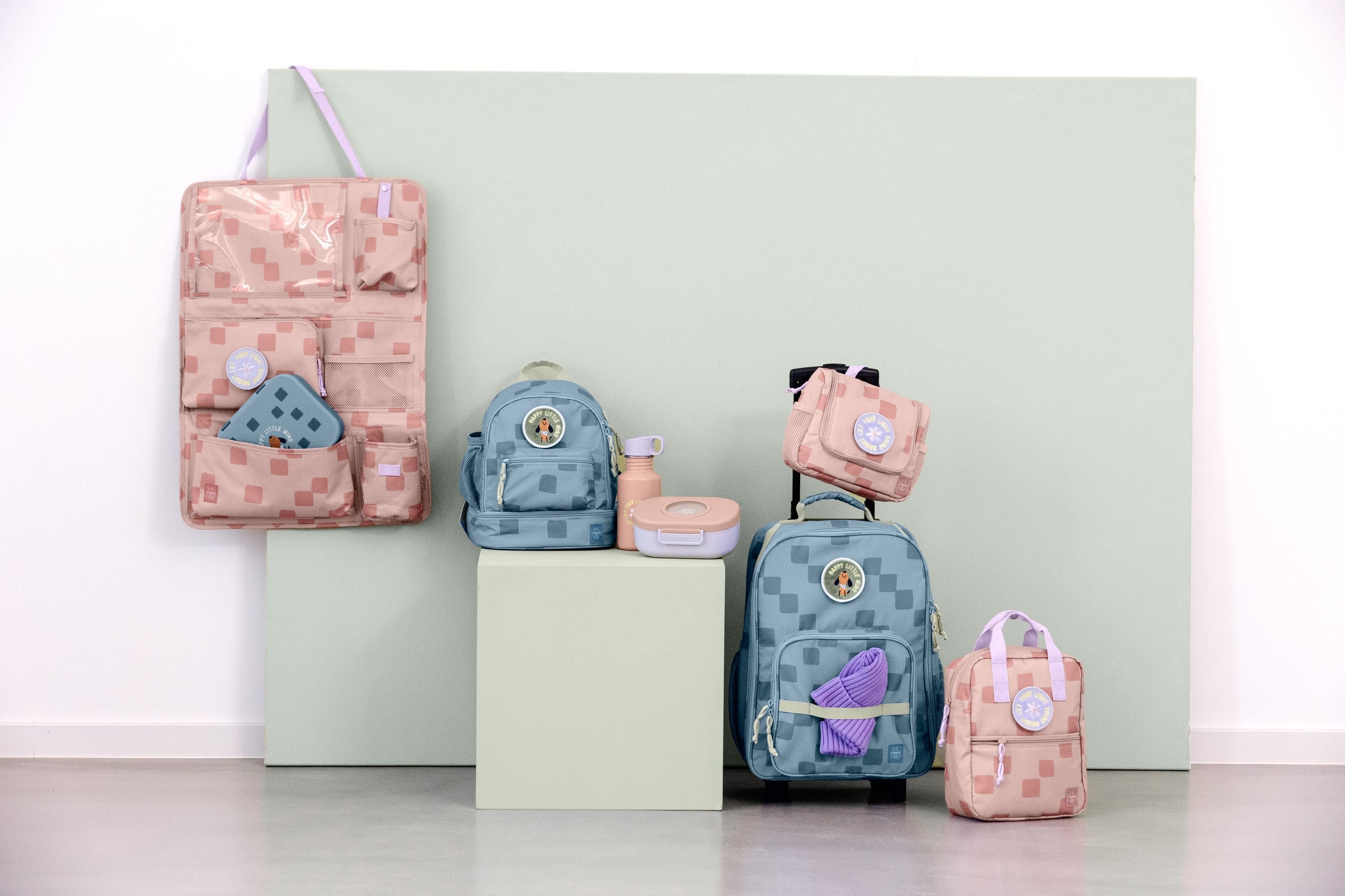 Lässig Auto Organizer Kinder - Pattern Party rose