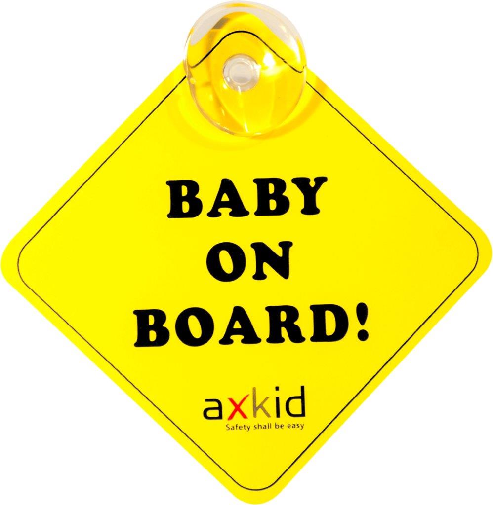 Axkid Baby an Bord Schild Gelb Axkid Baby an Bord Schild Gelb
