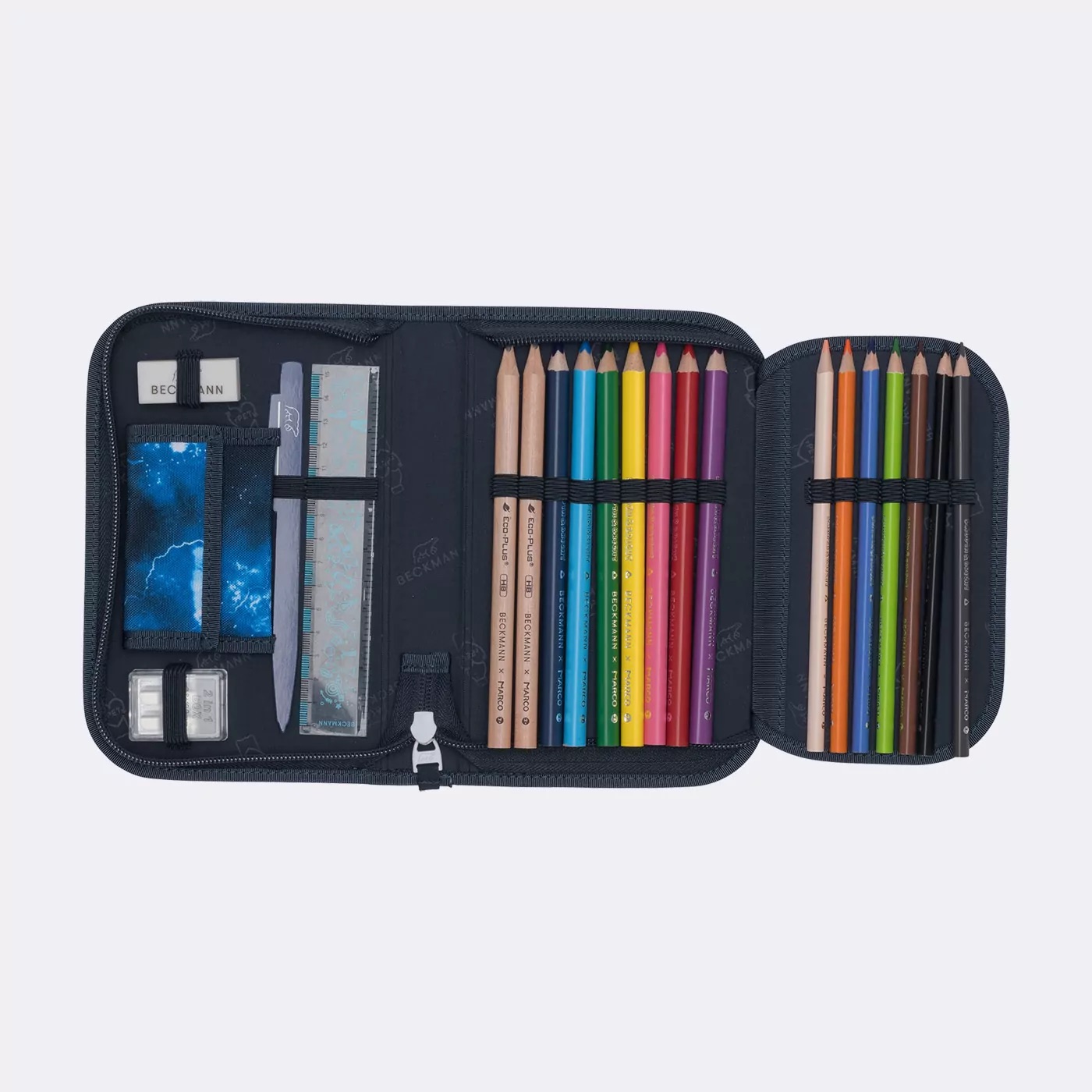 Beckmann Schulrucksack-Set Classic 6-teilig Tech Rex