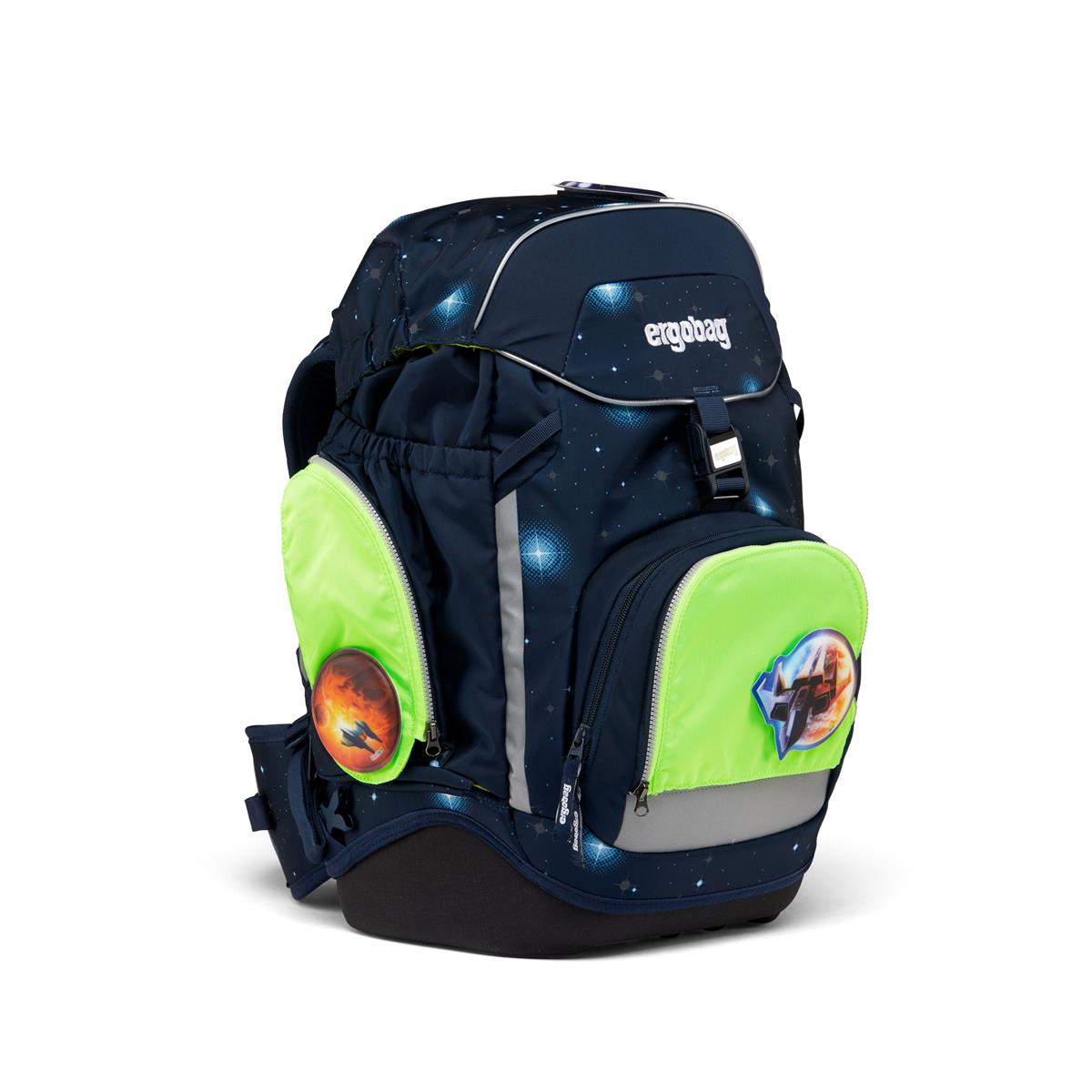 ergobag Fluo LED Zip Set Seitentaschen Grün ergobag Fluo LED Zip Set Seitentaschen Grün