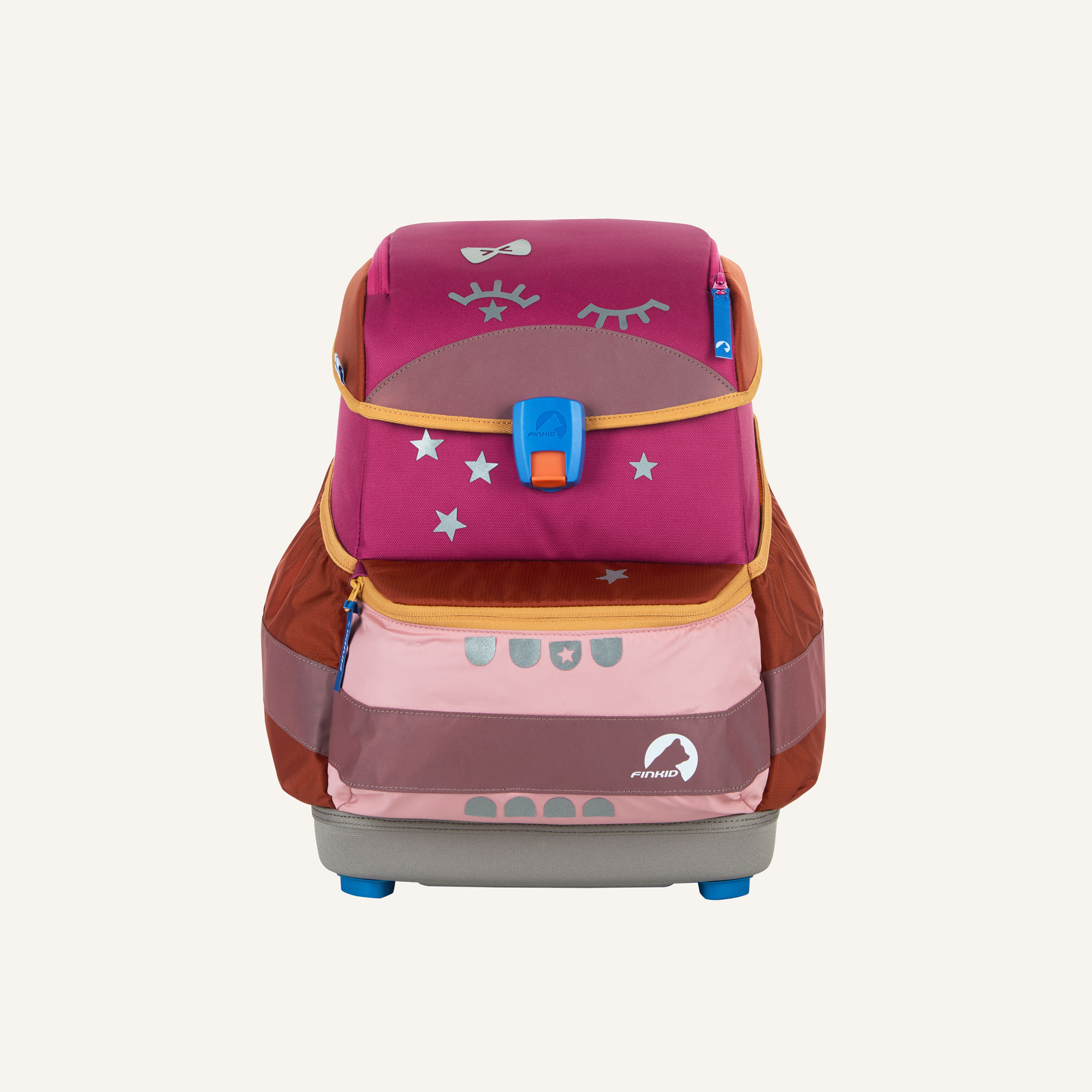 Finkid BUDDY EKO SPORT Schulranzen Set berry mix