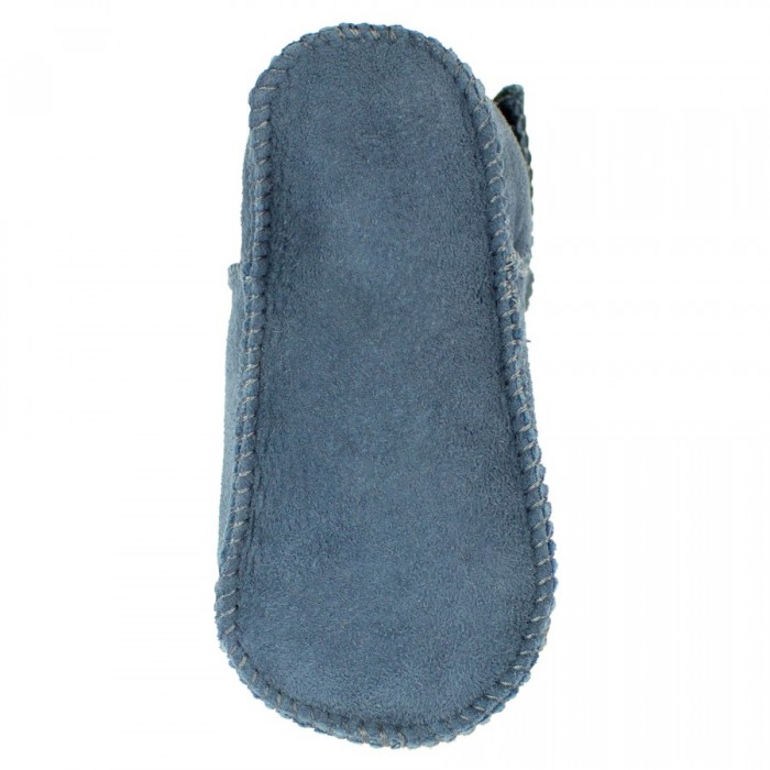 Heitmannfelle - Lammfellschuhe anthrazit mit Klettverschluss 22/23 Heitmannfelle - Lammfellschuhe anthrazit mit Klettverschluss 22/23