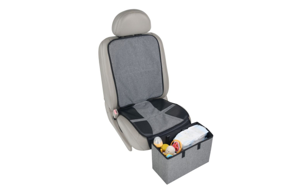 altabebe Autositzauflage mit Box für die Füße Grau