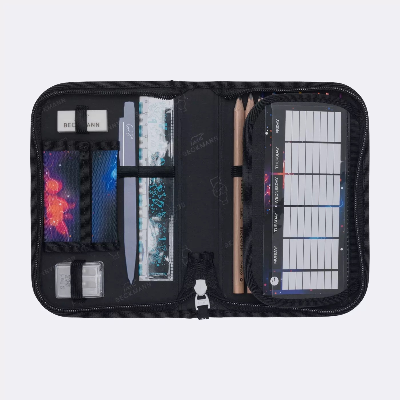 Beckmann Schulrucksack-Set Active Air FLX 6-teilig Ninja Elements