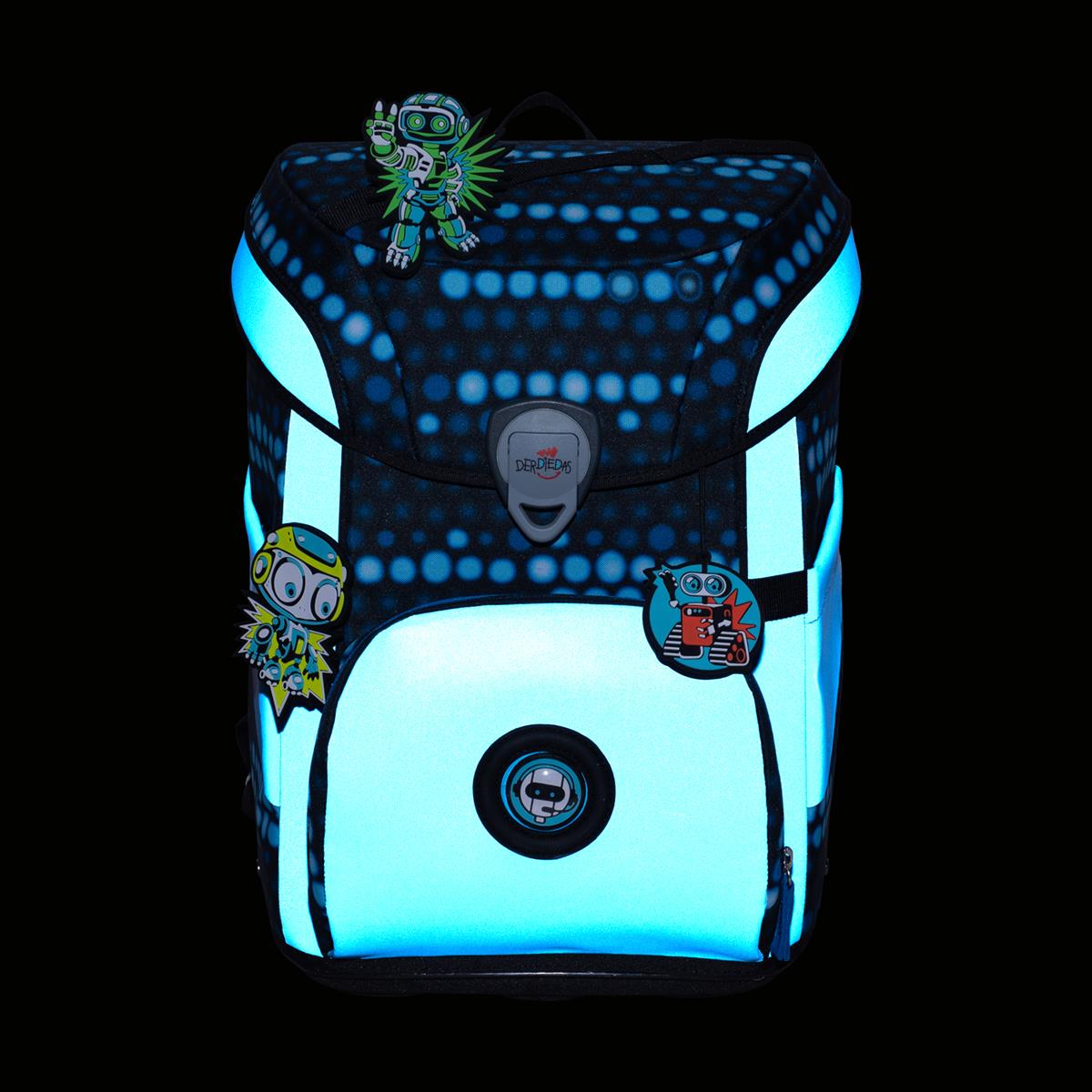 Der Die Das Schulranzen-Set Ergoflex Easy 2025 tlg. Superflash Blue Robot