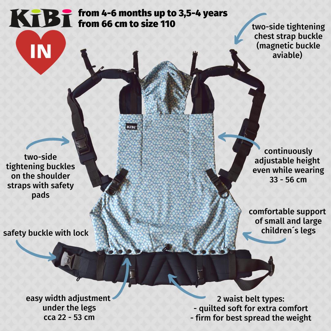 KiBi Tragehilfe KiBi IN Full-Buckle (68 – 116 cm / 20 kg )