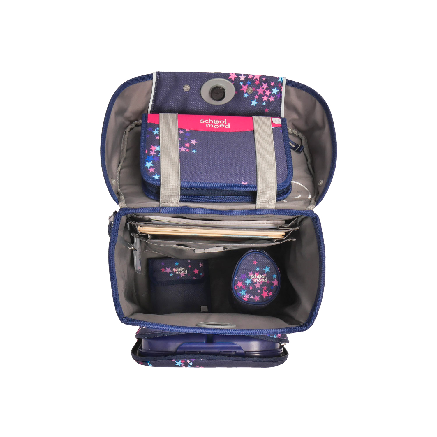 School-Mood Champion Pro Schulranzen-Set 2025/2026 7-tlg. Leni (Hund)