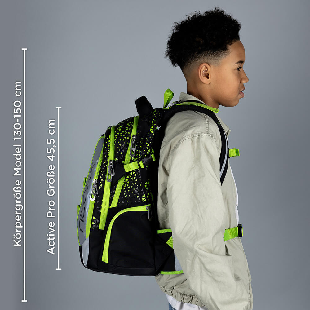neoxx ACTIVE PRO Schulrucksack Code Breaker