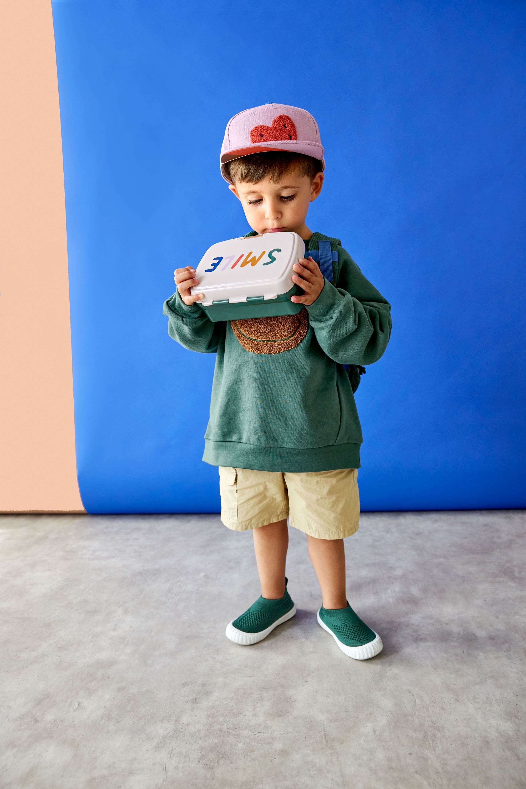Lässig Basecap Kinder 48 (1-2 Jahre) Little Gang, Herz Lila