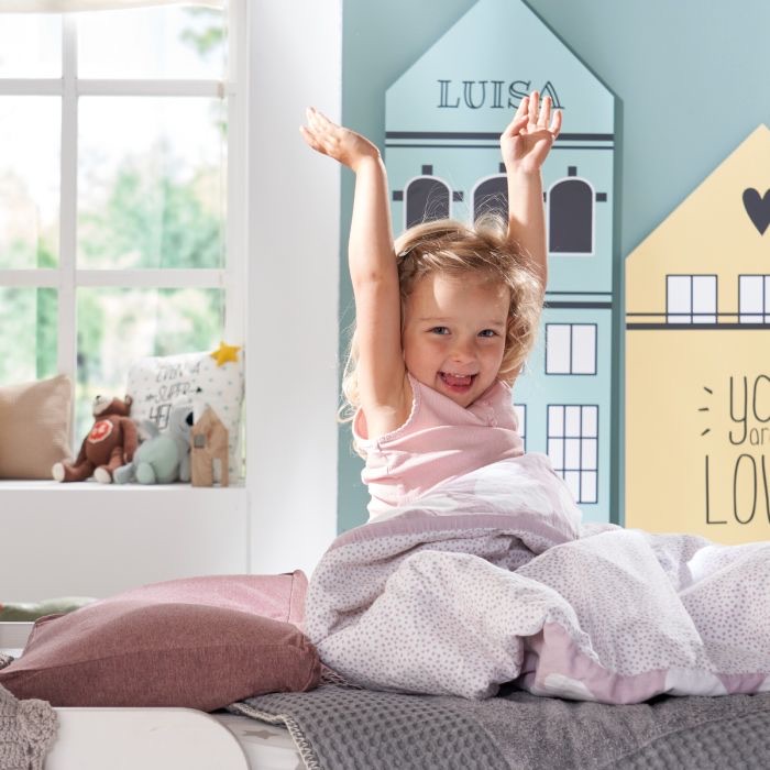 Theraline Das Kinderkopfkissen inkl. Bezug Bamboo Collection Melange rosenholz