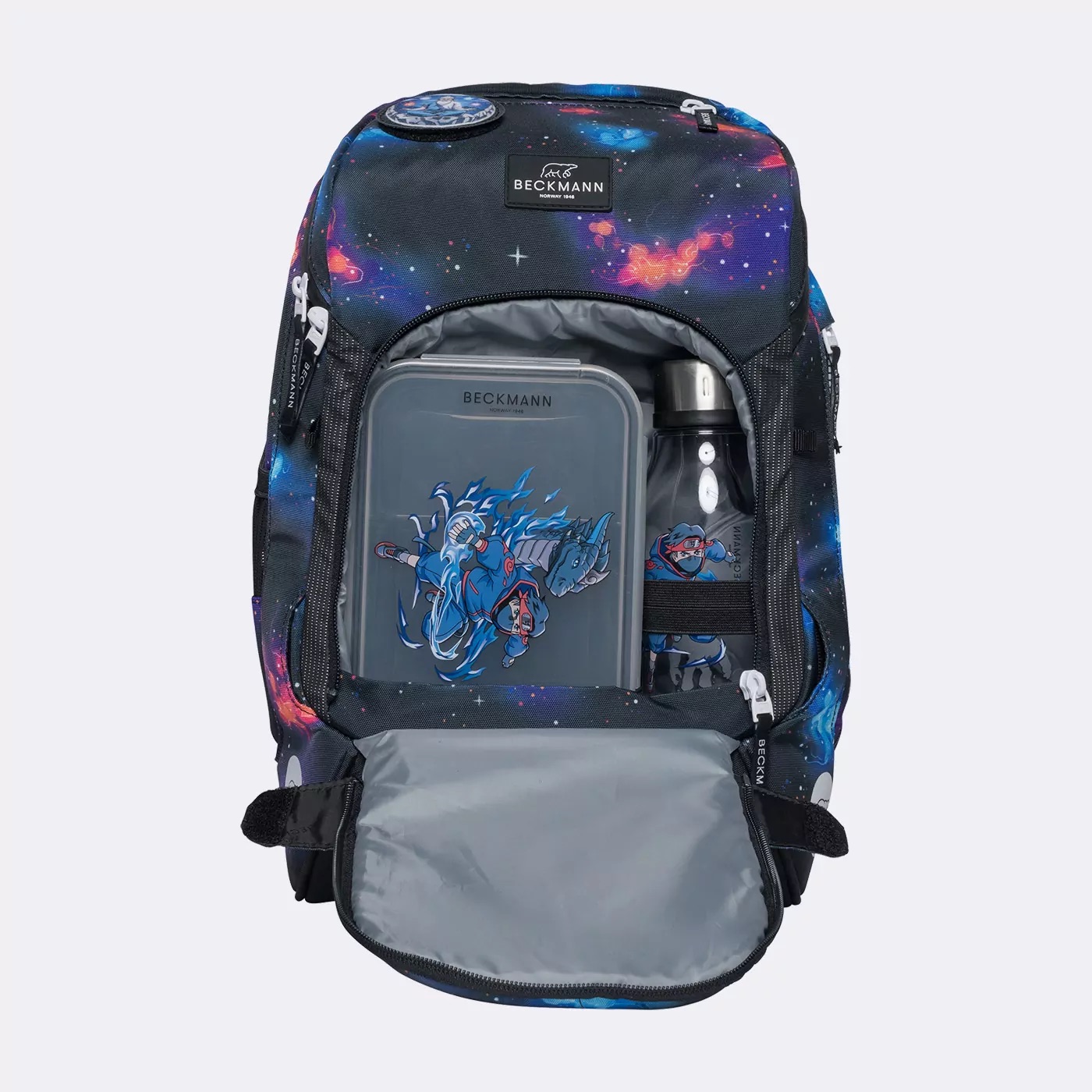 Beckmann Schulrucksack-Set Active Air FLX 6-teilig Ninja Elements