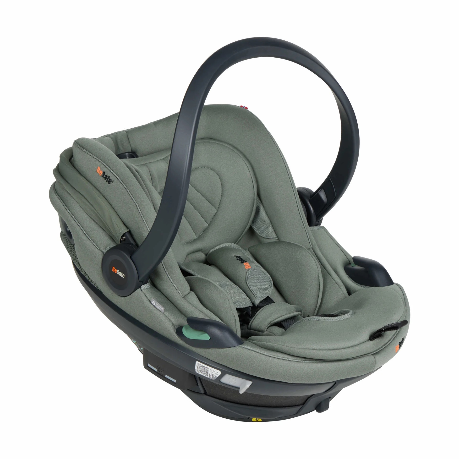 BeSafe Beyond Go Babyschale (40 - 87cm / 0 - 13 Kilo) Soft Breeze Meadow Green