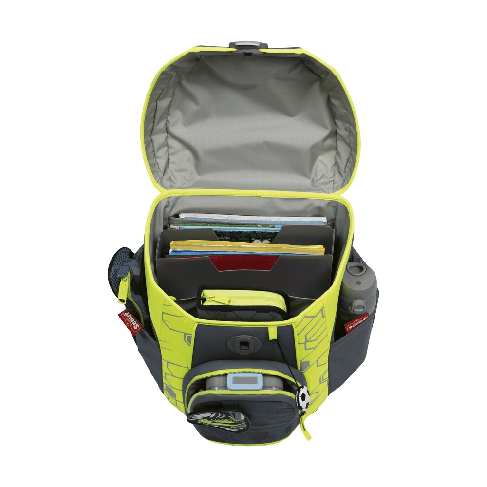 Scout Micro Schulranzen-Set 4-tlg. Superflash Extreme Soccer Star
