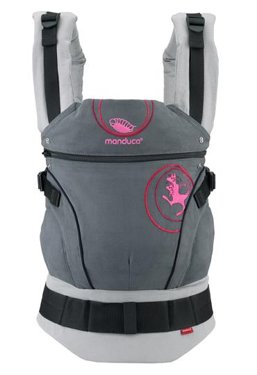 manduca First Kanga grau - pink manduca First Kanga grau - pink