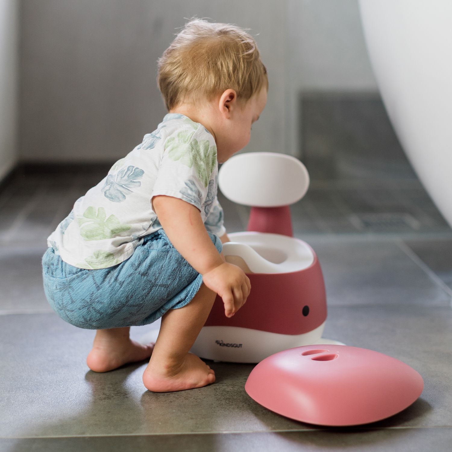 Kindsgut Kindertöpfchen Wal Altrosa Kindsgut Kindertöpfchen Wal Altrosa