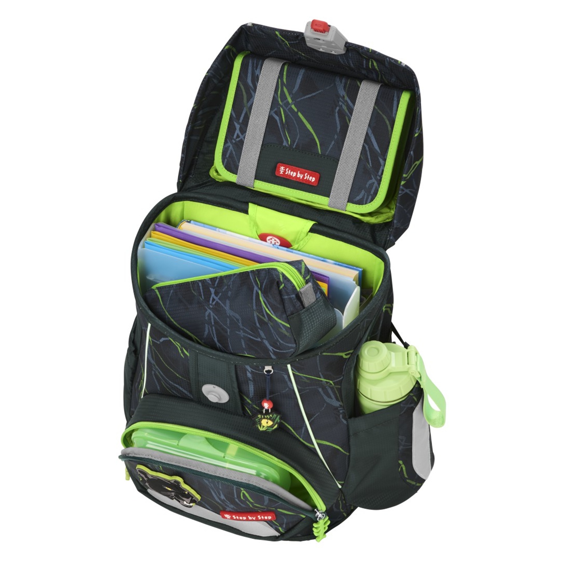 Step by Step Fit Schulranzen-Set 5-tlg. Danger Cat Chiko Step by Step Fit Schulranzen-Set 5-tlg. Danger Cat Chiko