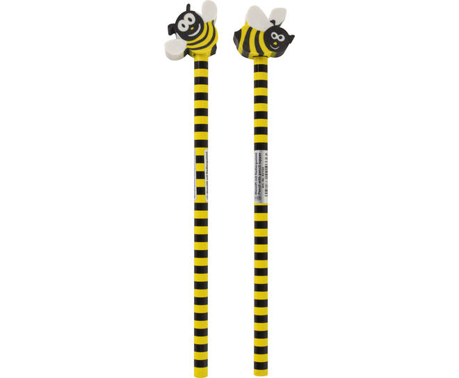 Stylex Bleistift mit Radiergummi-Topper Bienen BeeHappy