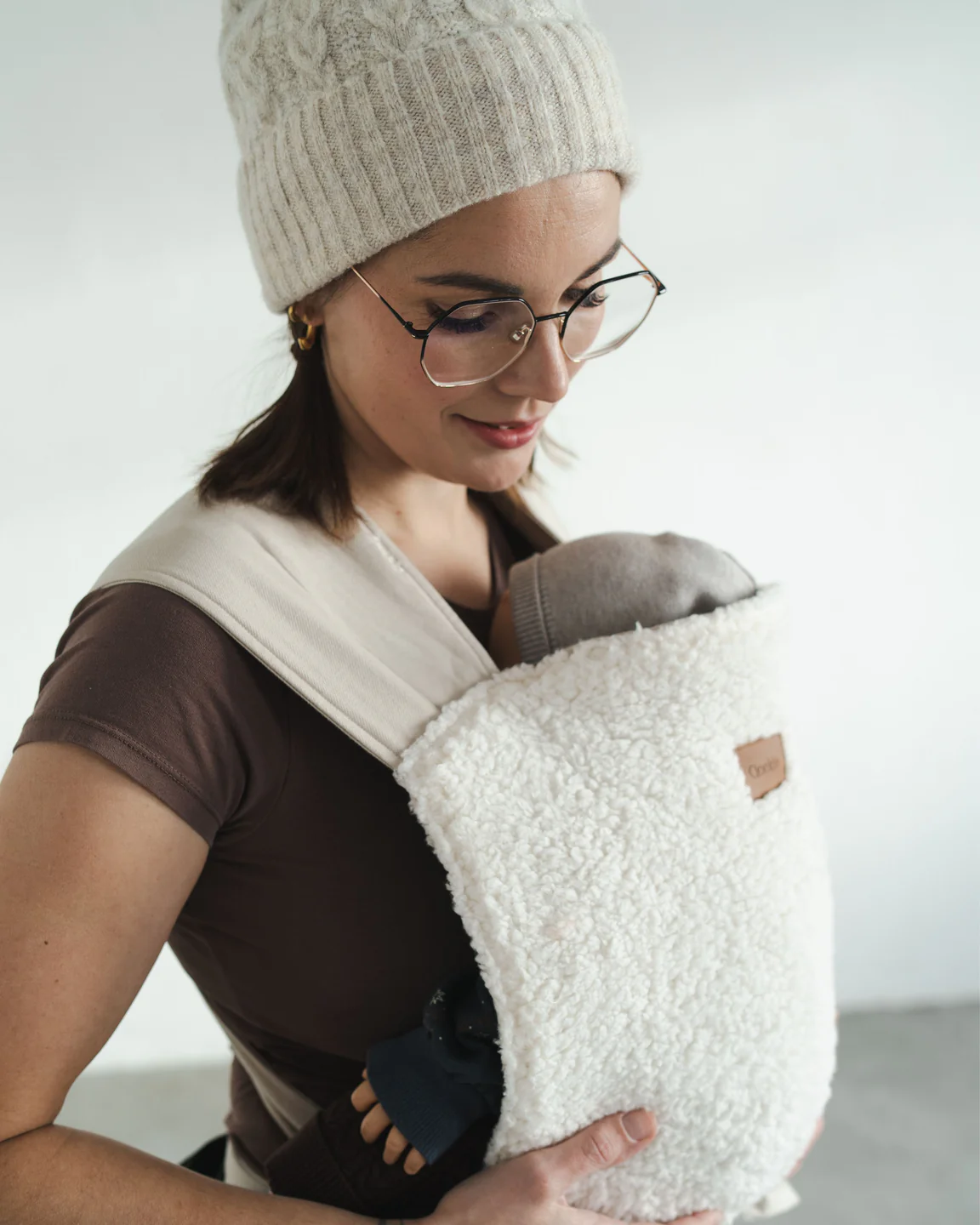 Qookie Vario Vollschnallentragehilfe Teddy Creme