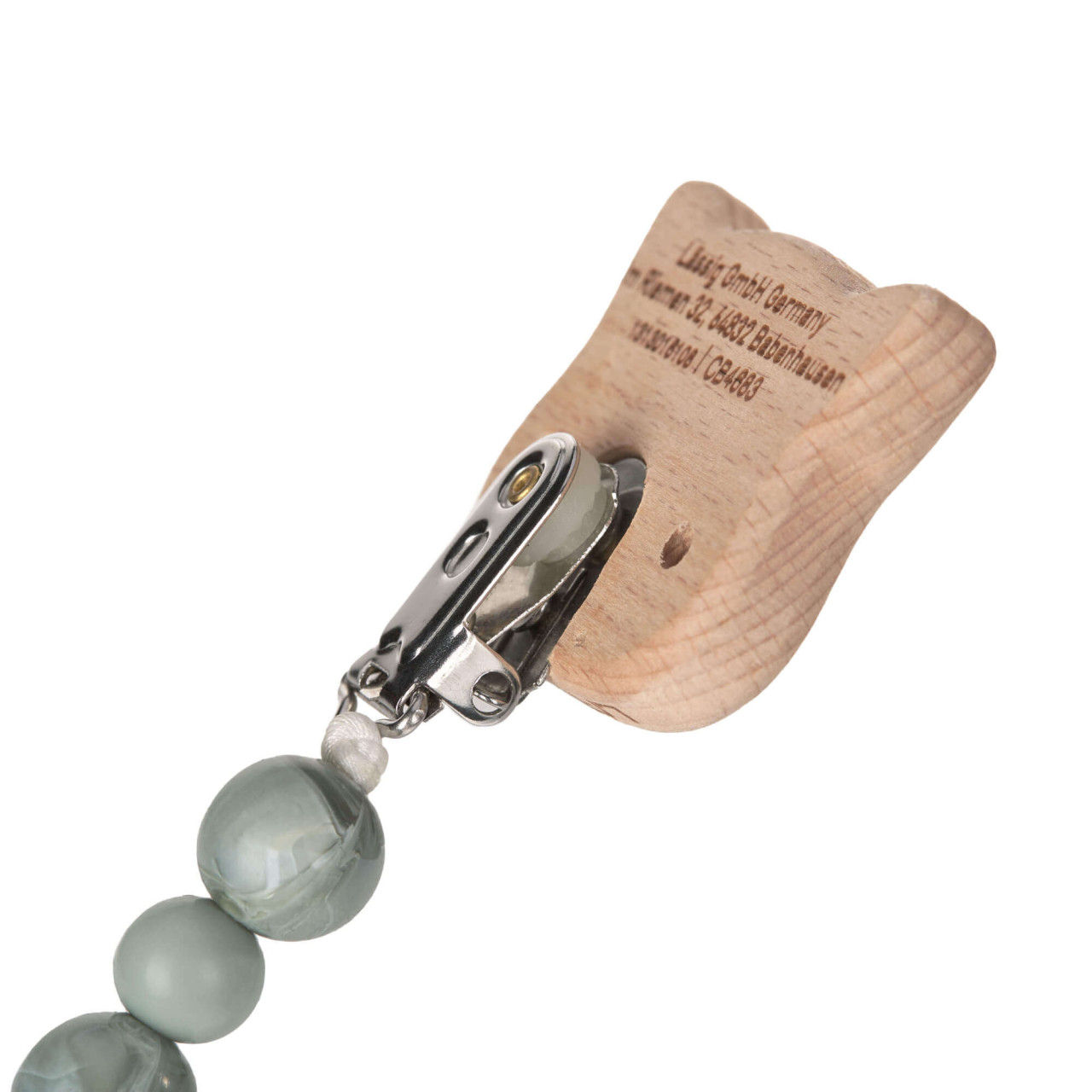 Lässig Schnullerkette - Little Chums Katze Grau Lässig Schnullerkette - Little Chums Katze Grau