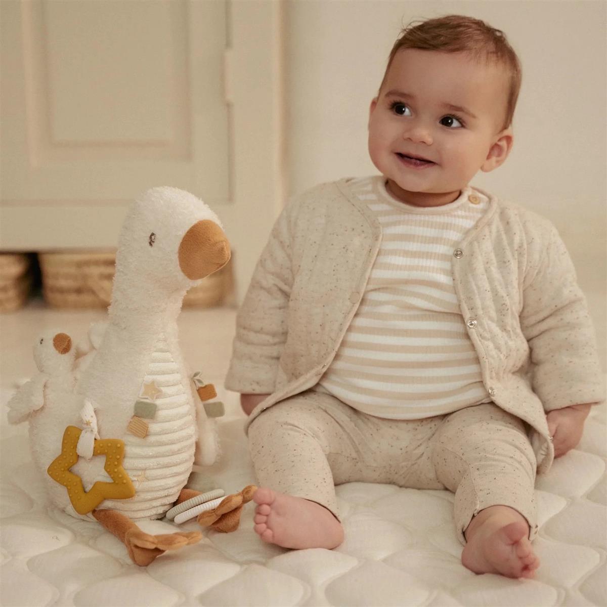 Little Dutch Aktivitäten-Kuscheltier Gans Weiß - Kleine Gans