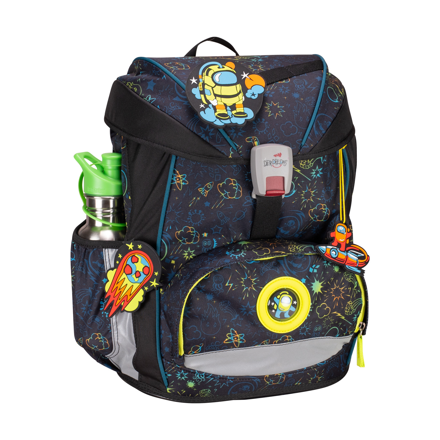 Der Die Das Schulranzen-Set Ergoflex 2025 5 tlg. LED Crazy Der Die Das Schulranzen-Set Ergoflex 2025 5 tlg. LED Crazy