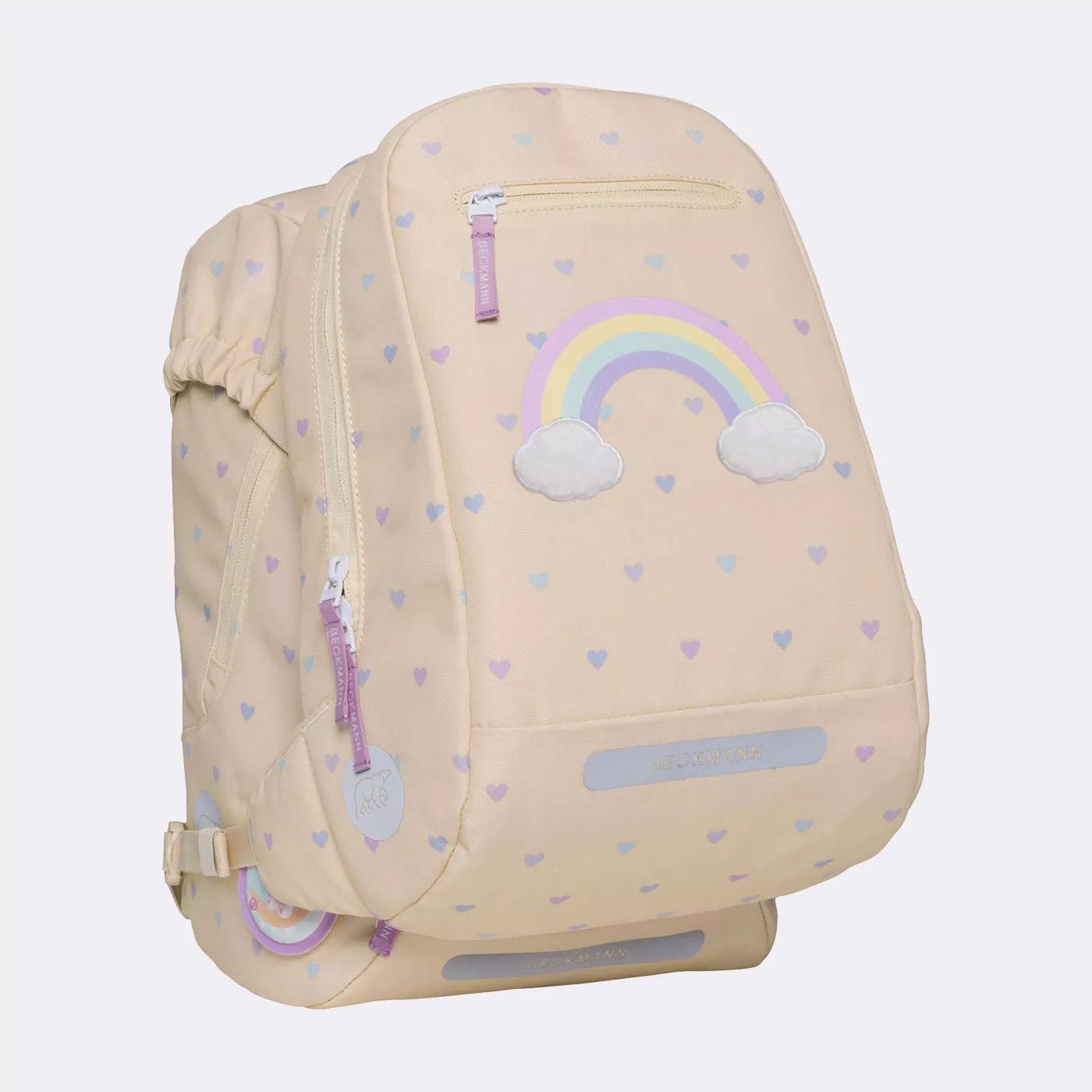 Beckmann Schulrucksack-Set Active Air FLX 6-teilig Yellow Heart