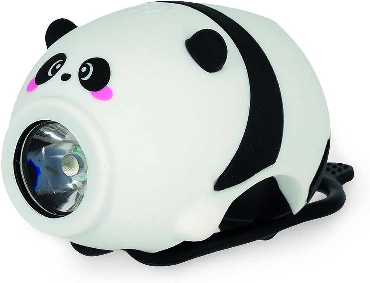 Legami Wiederaufladbare Frontleuchte mit 3 Lichtmodi und 5 Klingeltönen Panda