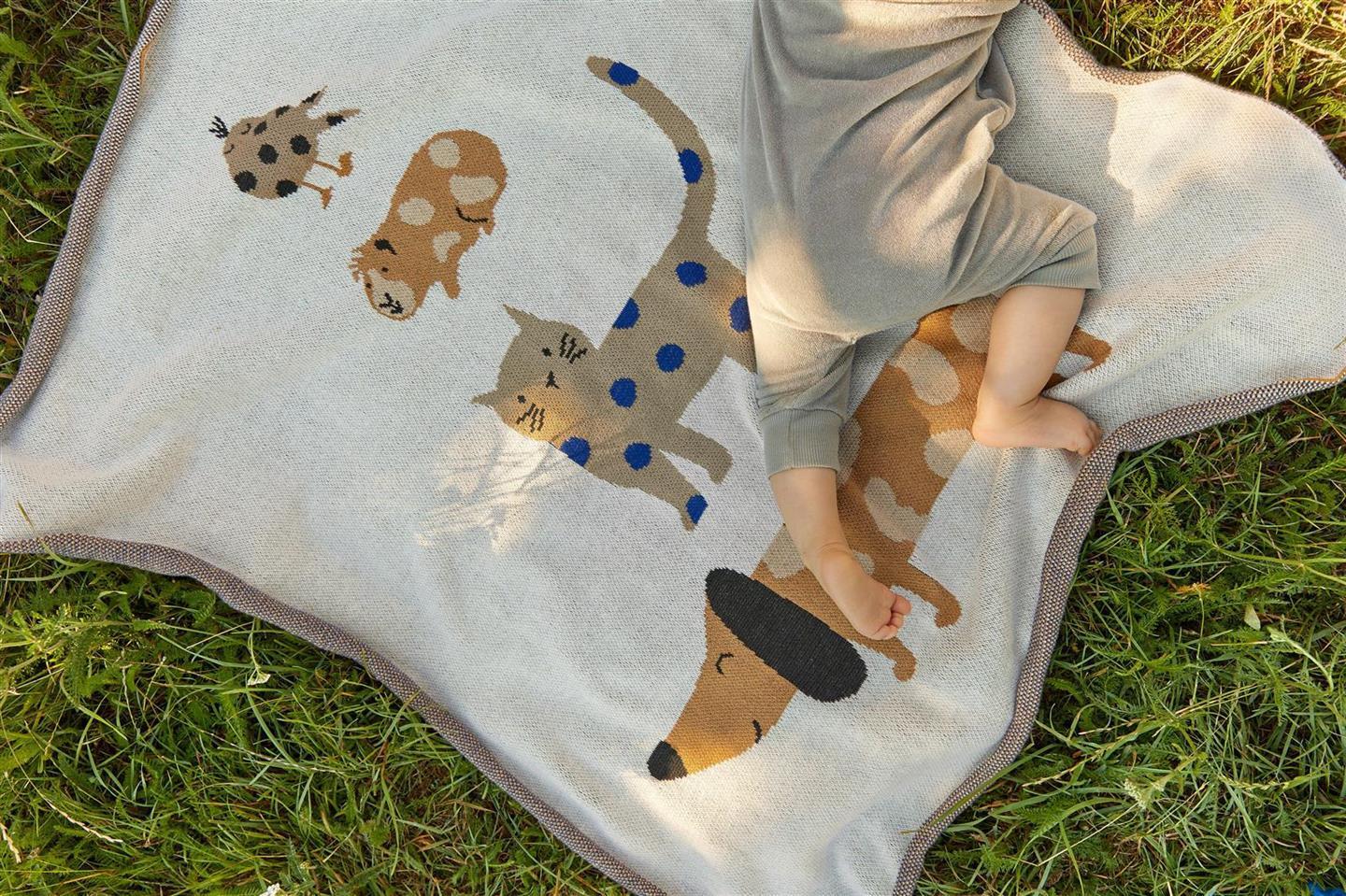 Lässig Babydecke Bio-Baumwolle 80x100 Little Mateys royal