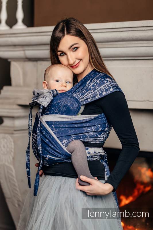 Lenny Lamb Wrap-Tai Toddlersize Symphony dunkelblau & grau Lenny Lamb Wrap-Tai Toddlersize Symphony dunkelblau & grau