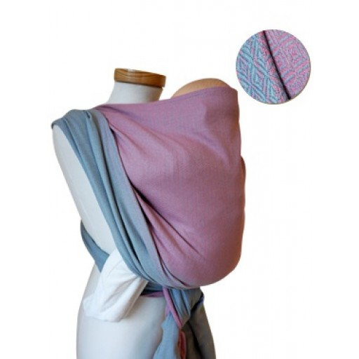 Storchenwiege® Babytragetuch Leo duet rosé-grau Gr. 6 Storchenwiege® Babytragetuch Leo duet rosé-grau Gr. 6