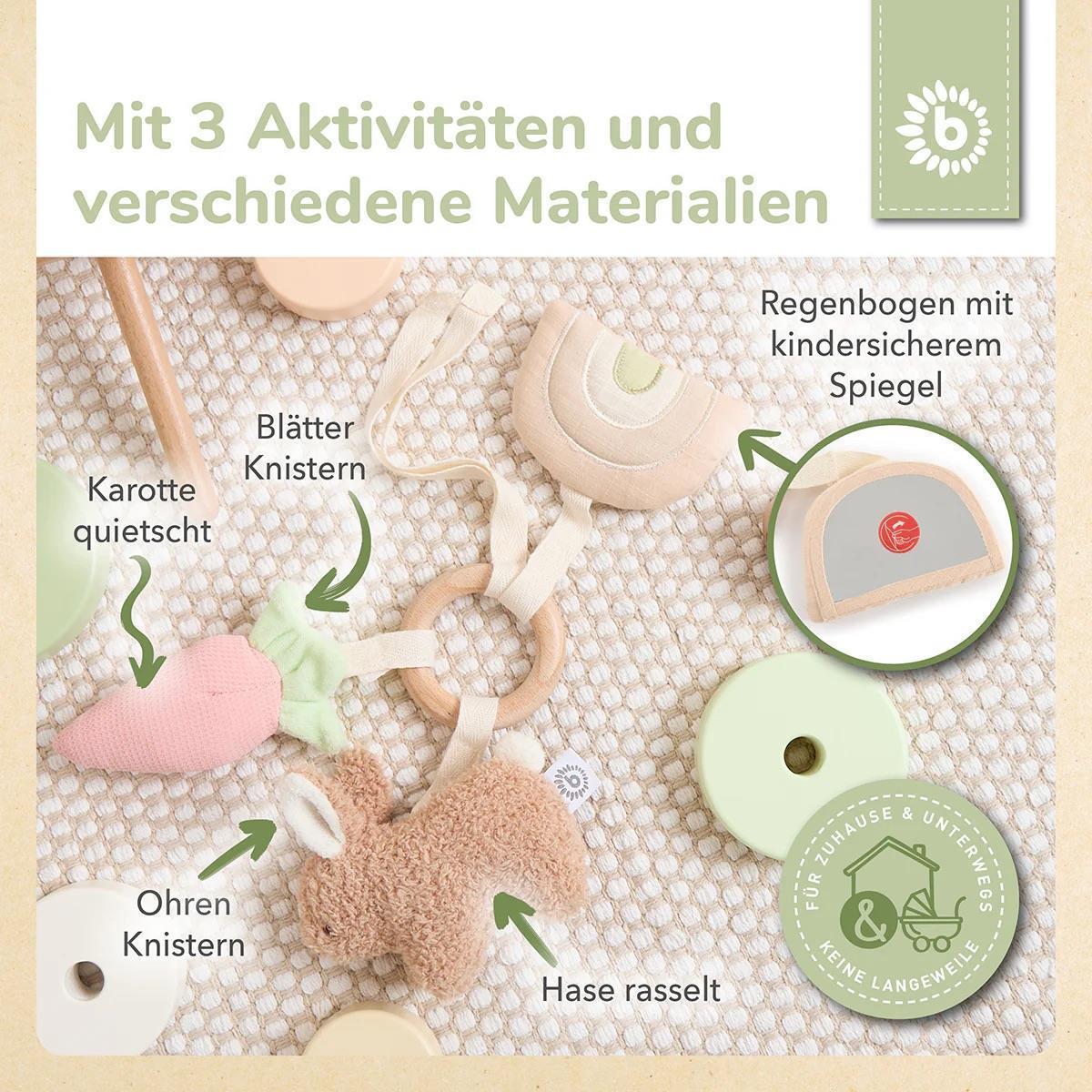 bieco ACTIVITY Spielzeug Hase Fine caramel