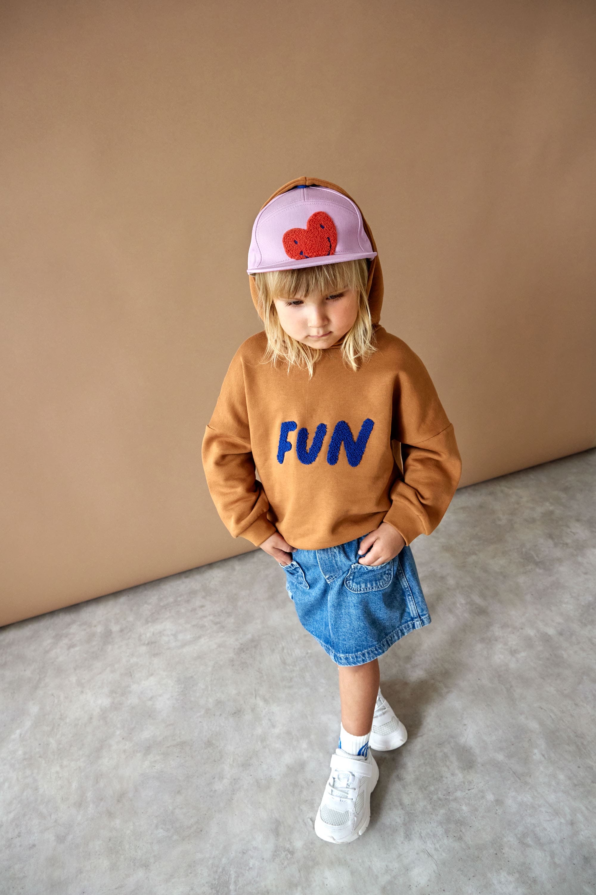 Lässig Basecap Kinder 48 (1-2 Jahre) Little Gang, Herz Lila
