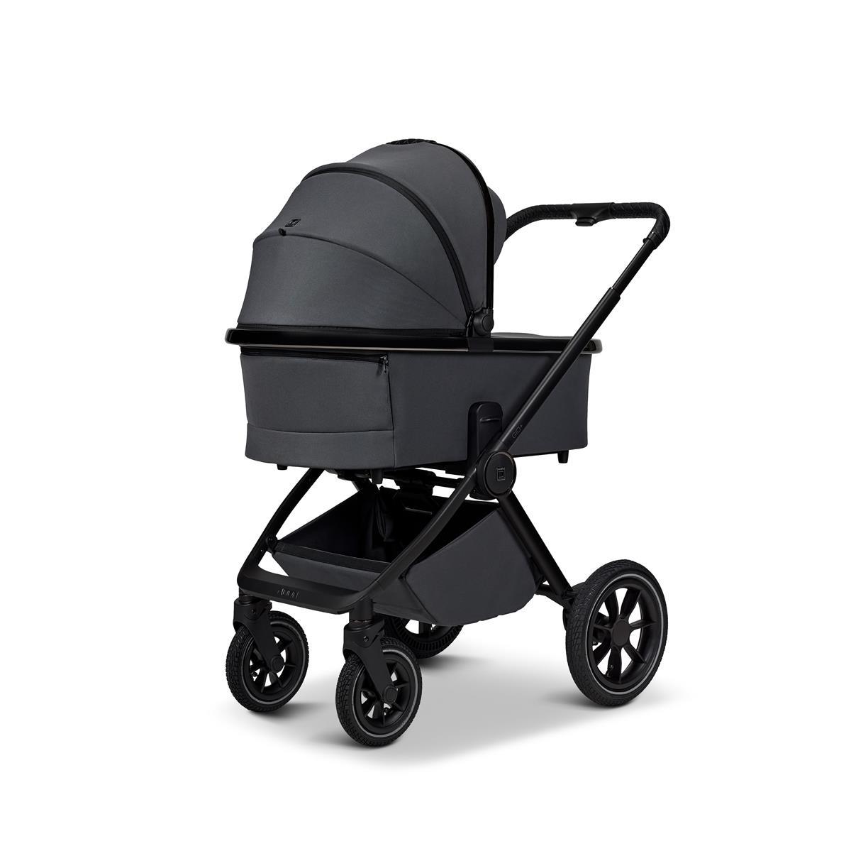 Moon GIO+ Kinderwagen-Set anthra / chrome Moon PIÙ Kinderwagen SET anthra / matt
