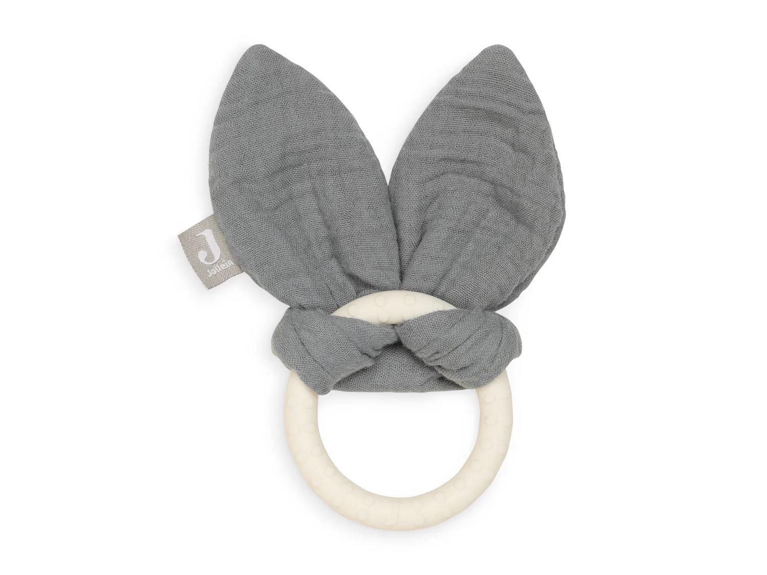 Jollein_Beißring_Stromgrey.jpg Jollein Beißring - Bunny Ears Storm Grey