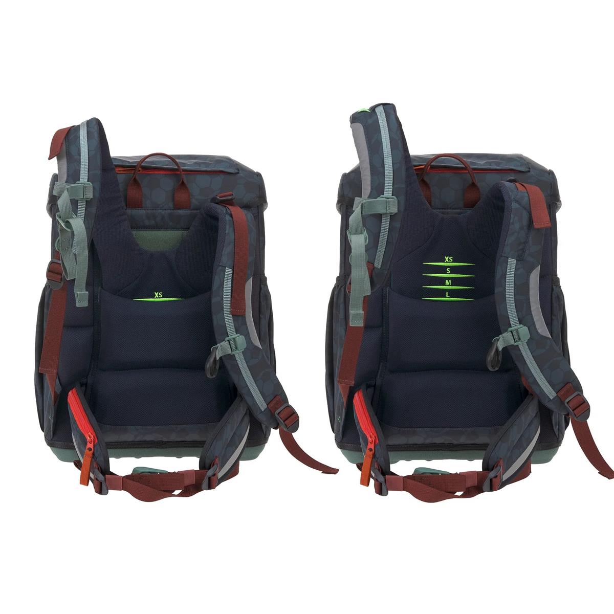 Lässig Schulranzen-Set Unique Light 2026 Fußball Dunkelblau