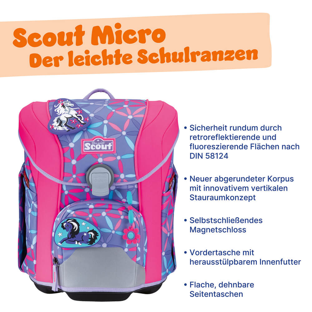 Scout Schulranzenset Micro Pony Love Scout Schulranzenset Micro Pony Love