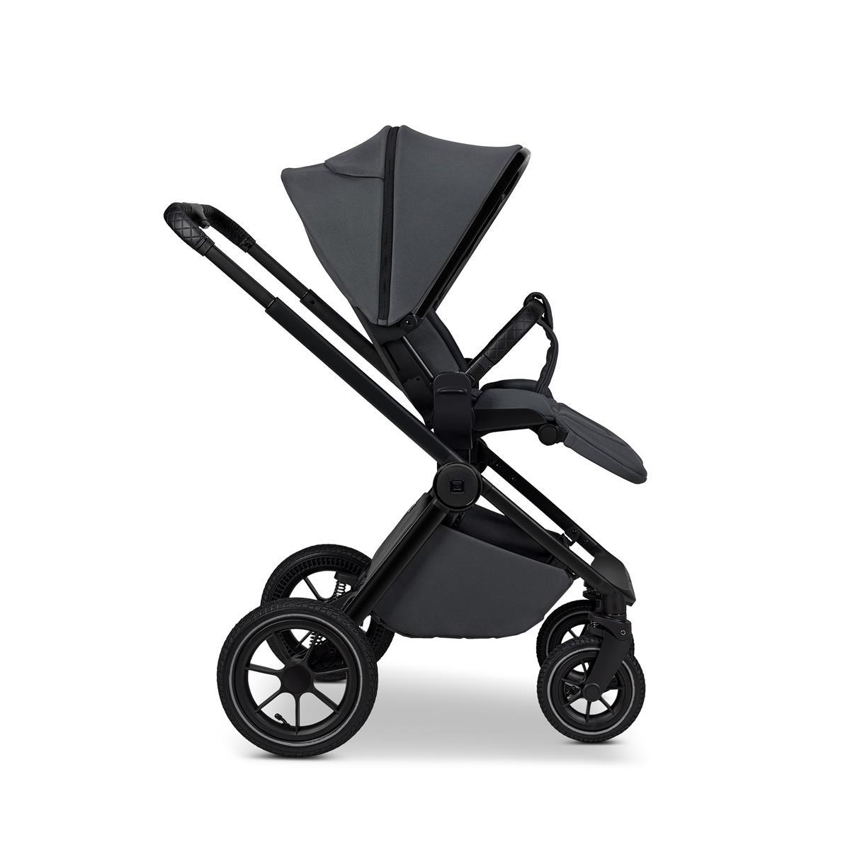 Moon GIO+ Kinderwagen-Set anthra / chrome Moon PIÙ Kinderwagen SET anthra / matt