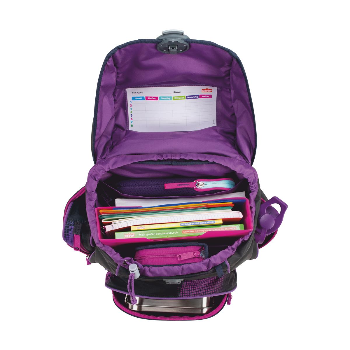 Scout Schulranzen-Set Alpha Exklusiv Movie Star Pink