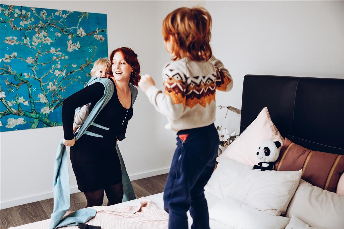 LELIBA Tai Babytrage mit Polster Leaf Kalliat LELIBA Tai Babytrage mit Polster Leaf Kalliat