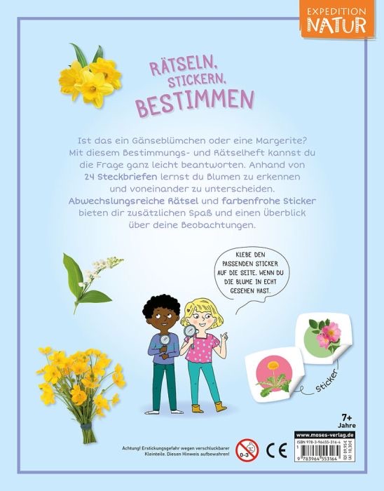 moses Expedition Natur - Rätseln, Stickern, Bestimmen Blumen moses Expedition Natur - Rätseln, Stickern, Bestimmen Blumen