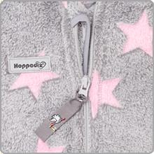 Hoppediz Fleeceoverall Sterne grau/ rosa 56/62 Hoppediz Fleeceoverall Sterne grau/ rosa 56/62