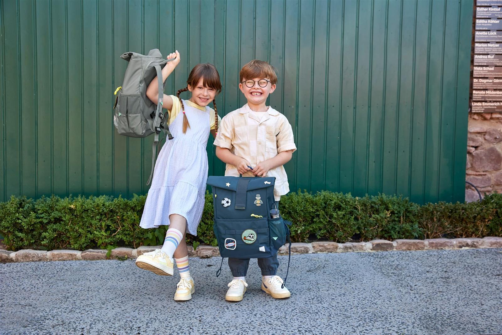 Lässig Kinderrucksack Medium Rolltop Blau