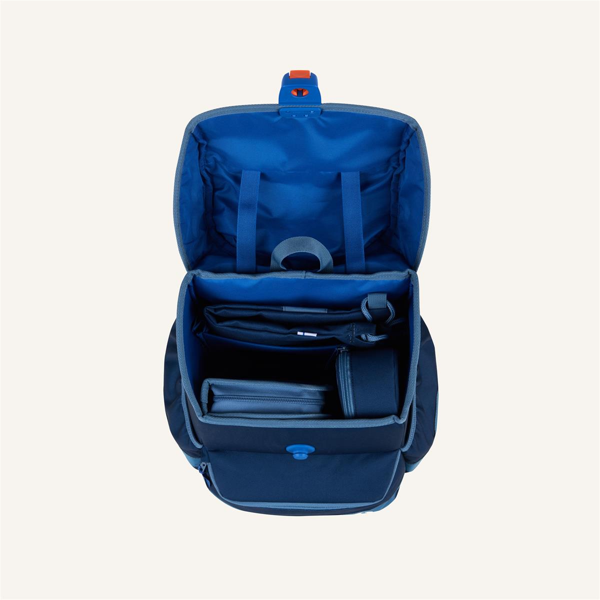 Finkid BUDDY EKO SPORT Schulranzen Set denim/dove