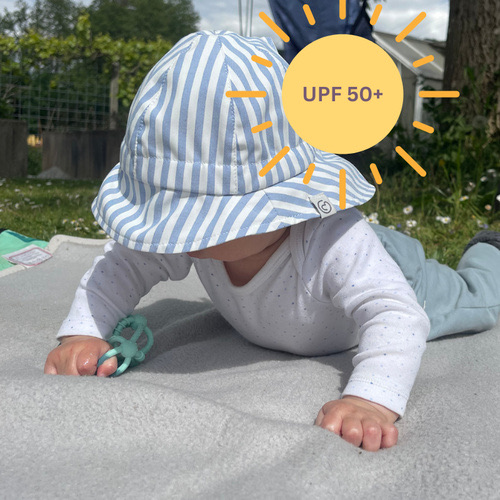 mamalila UV-Hut Shade blau-gestreift